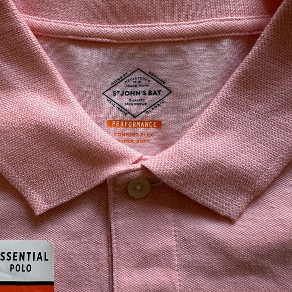 St. John's Bay Pink Polo Shirt - Picture 2 of 5